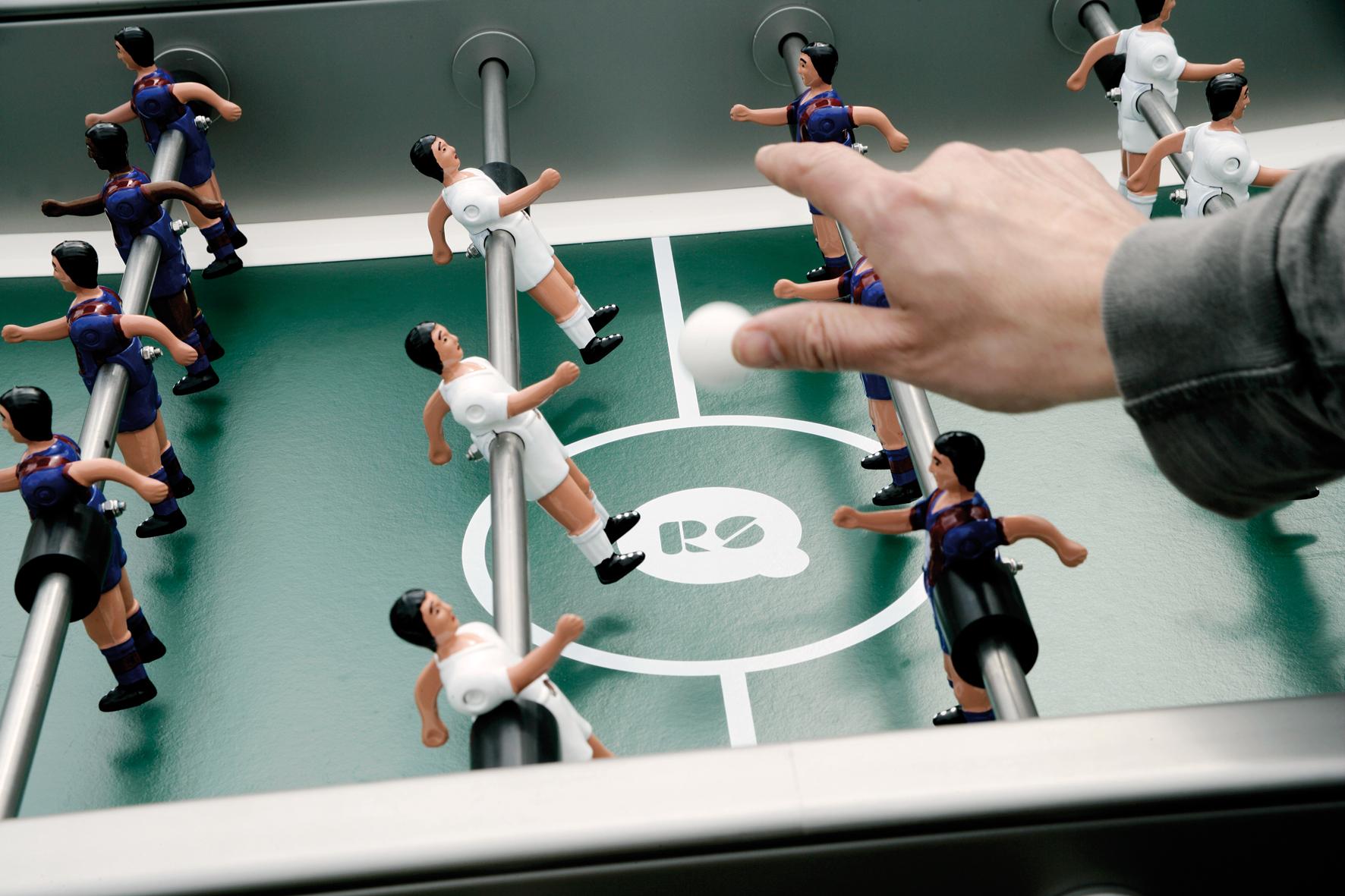 Modern Inox Metal FOOSBALL TABLE RS2 by RS Barcelona For Sale
