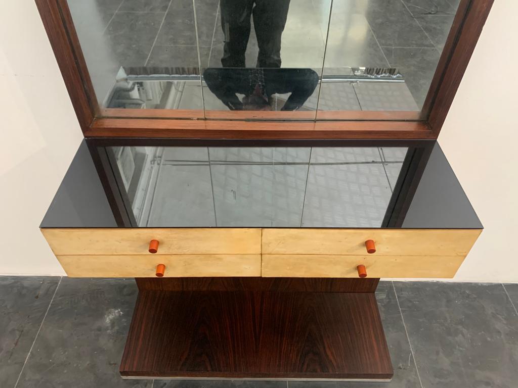 Comparant d'entrées avec miroir et tiroirs de Guglielmo Ulrich en vente 5
