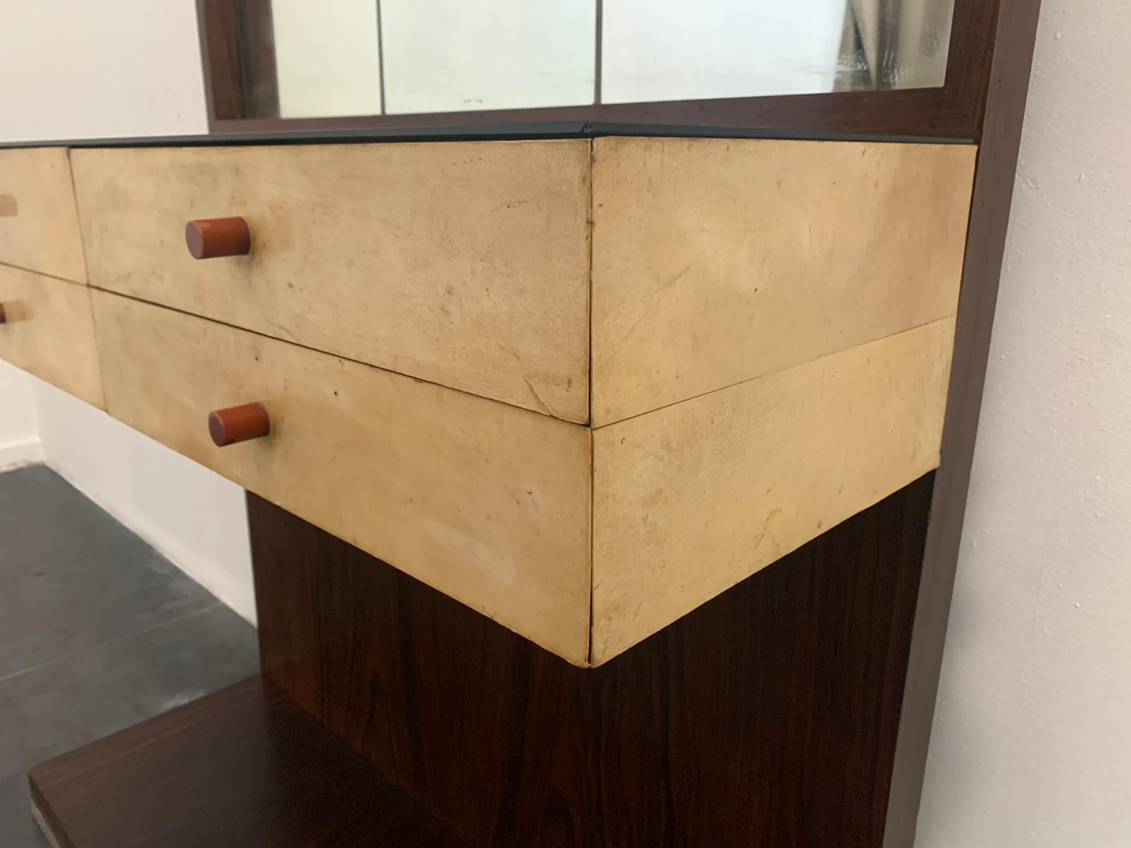 Input Compartment with Mirror and Drawers by Guglielmo Ulrich 2
