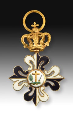 Inquisition Cross, Gold, Enamel, Spain, 19th Century