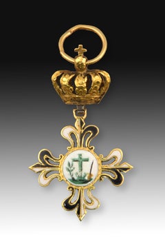Inquisition Cross, Gold, Enamel, Spain, 19th Century