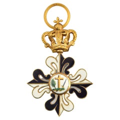 Inquisition Cross, Gold, Enamel, Spain, 19th Century