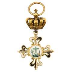 Inquisition Cross, Gold, Enamel, Spain, 19th Century