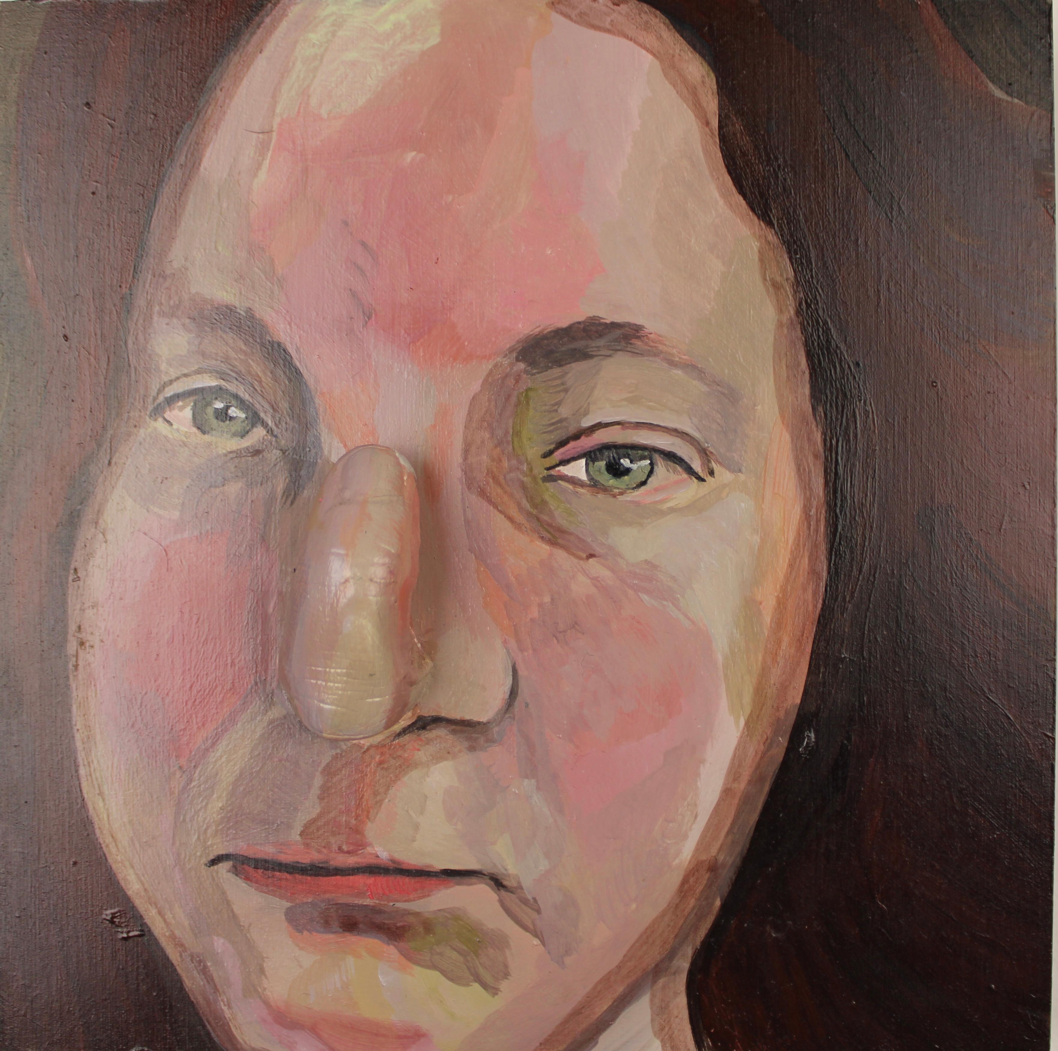 Frazione di un sogno 9 - Tecnica mista su MDF, pittura scultorea surrealista