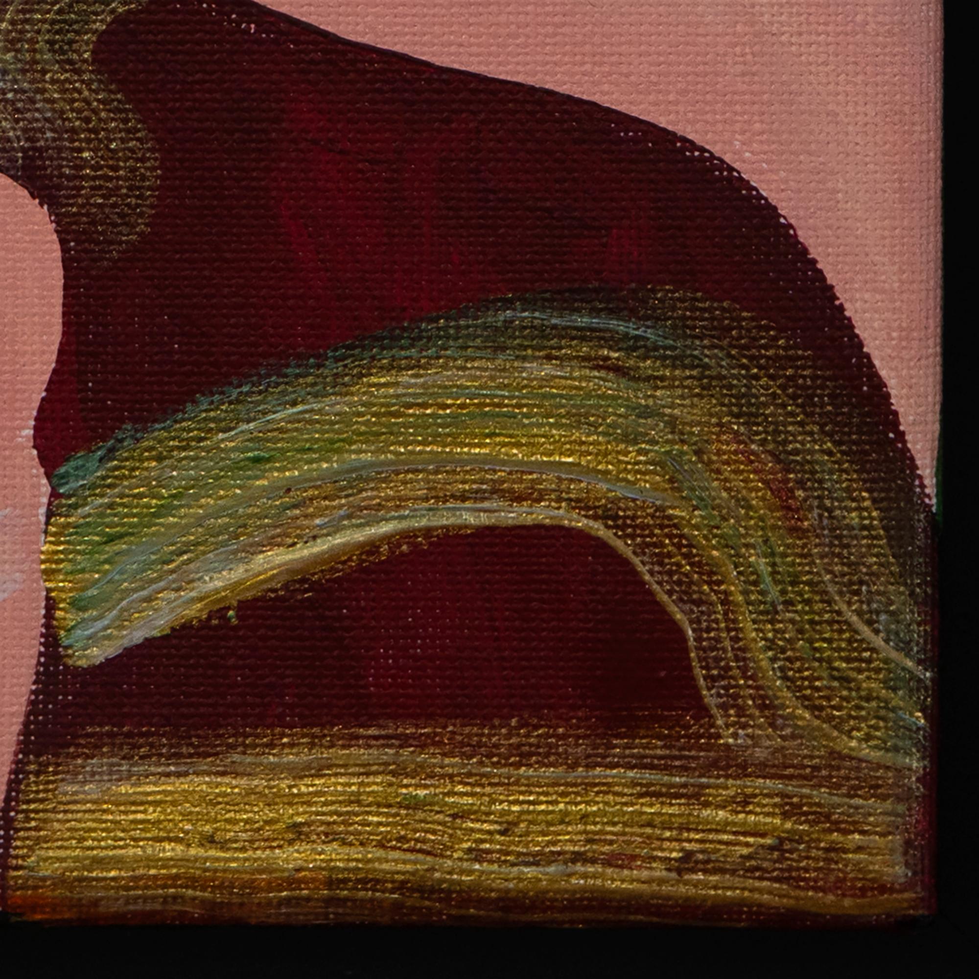 Questo dipinto di piccolo formato di Inés Silvalde, realizzato nel 2019, trasforma un gesto giocoso e ribelle della mano in una celebrazione queer dell'irriverenza e dell'espressione di sé. Intitolata Piriquí, l'opera presenta una figura stilizzata