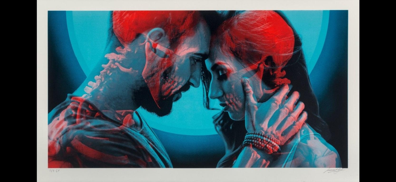 Mooncake, 2019 3D Screenprint with spot gloss on Fabriano Artistico Fine Art pap - Print by Insane51