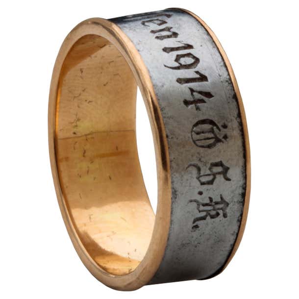 Inscribed Patriotic Ring from the First World War For Sale at 1stDibs ...
