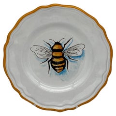 Insect Handpainted Ceramic Dinner Plates Bee