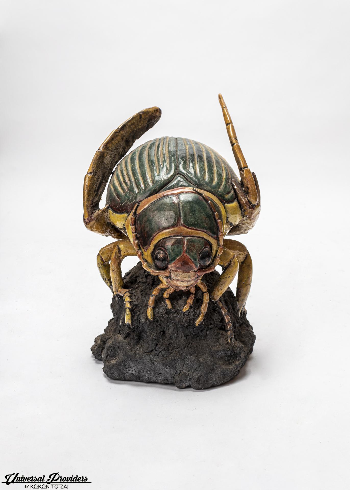 Insect sculpture by Catherine Chaillou ceramics.