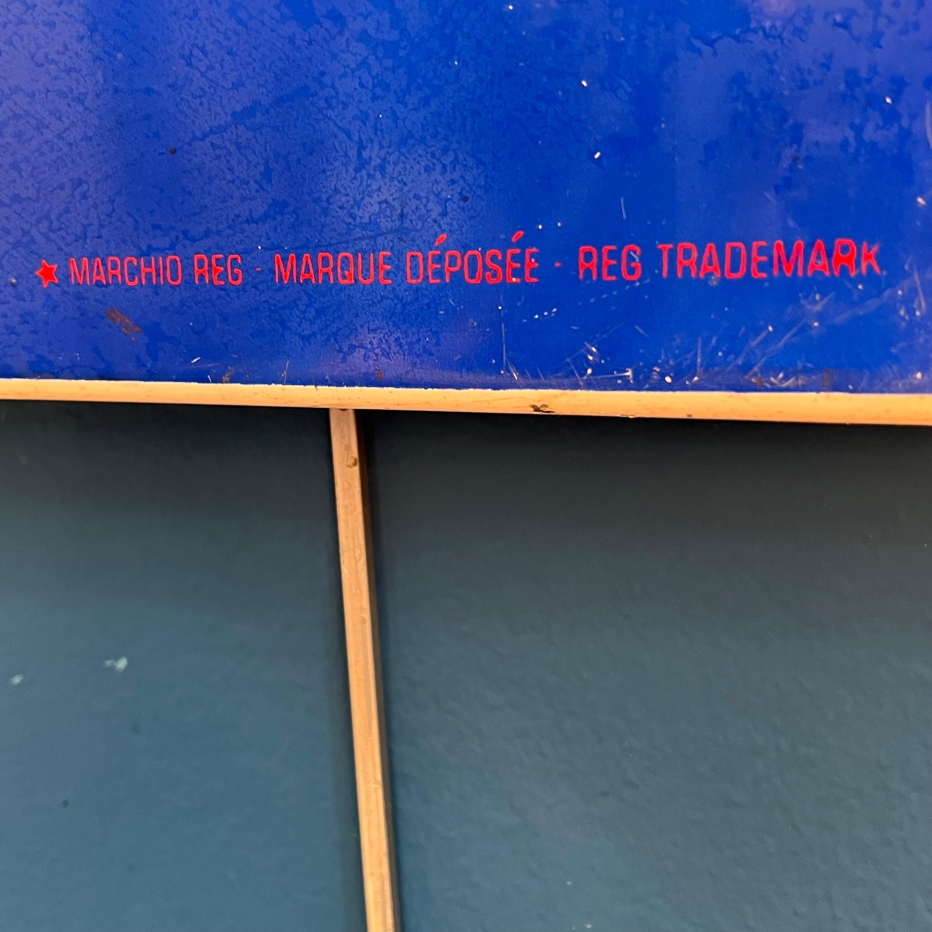 Vintage Pepsi-Cola Enameled Metal Advertising Sign, Europe, 1970s In Good Condition For Sale In Milano, IT