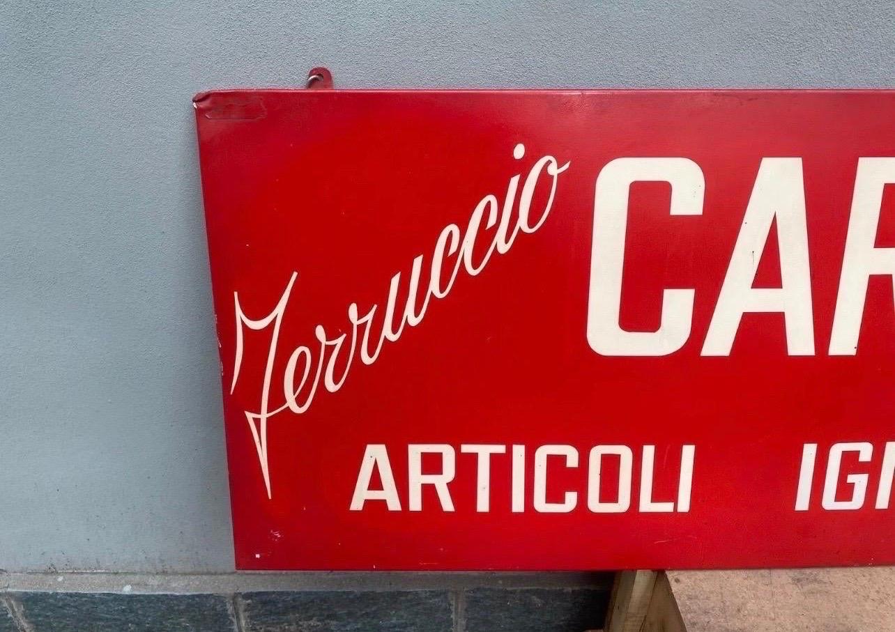 Insegna, Vintage, Italiana For Sale 1
