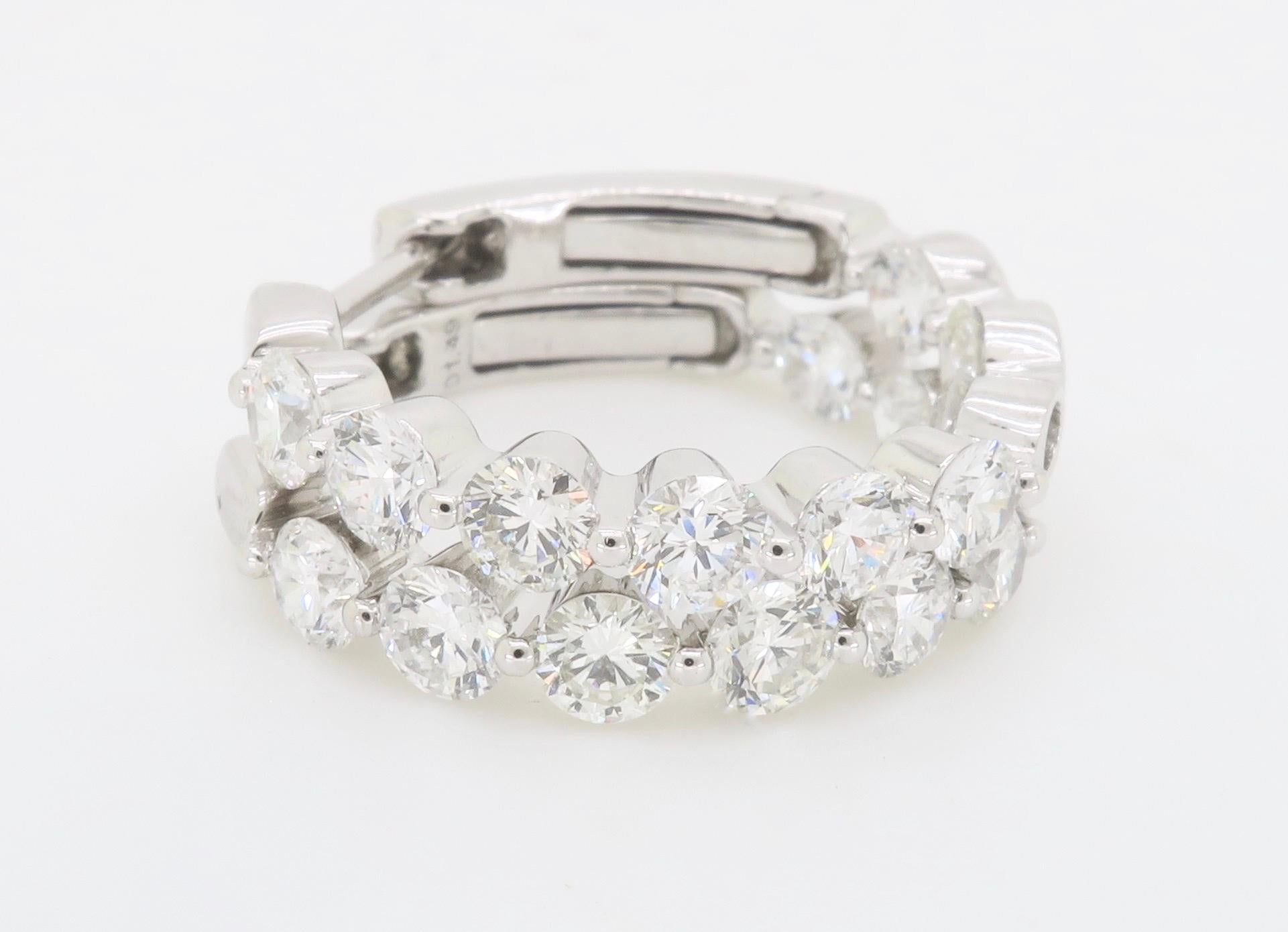 Innen-außen-Diamant-Reifen-Ohrringe 6