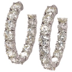 Inside Out Diamond Hoops 11.54ctw