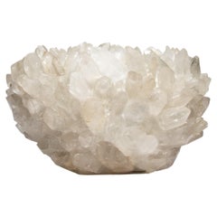 Inside-Out Extra Large Bowl in Clear Quartz