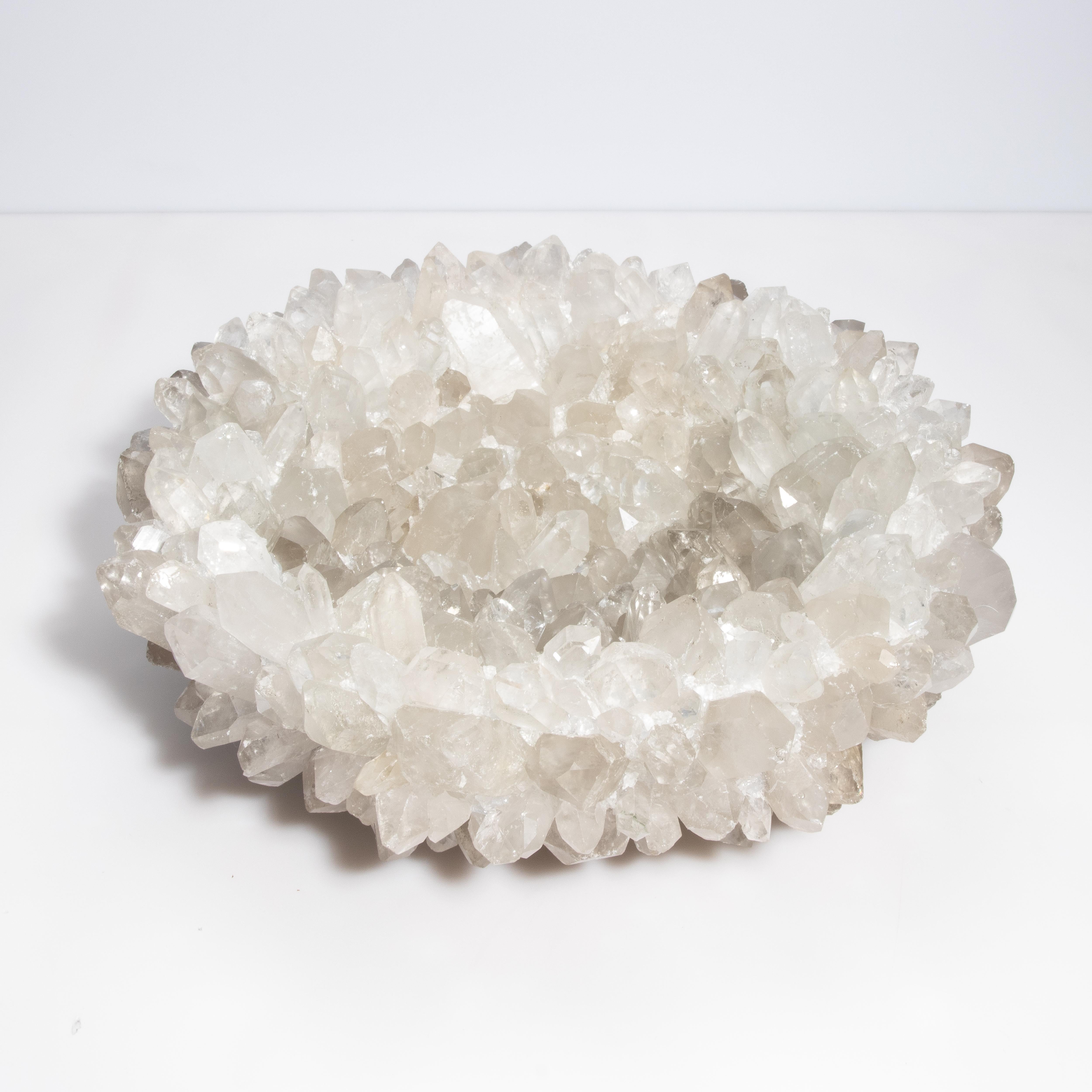 American Inside-Out Large Bowl in Clear Quartz