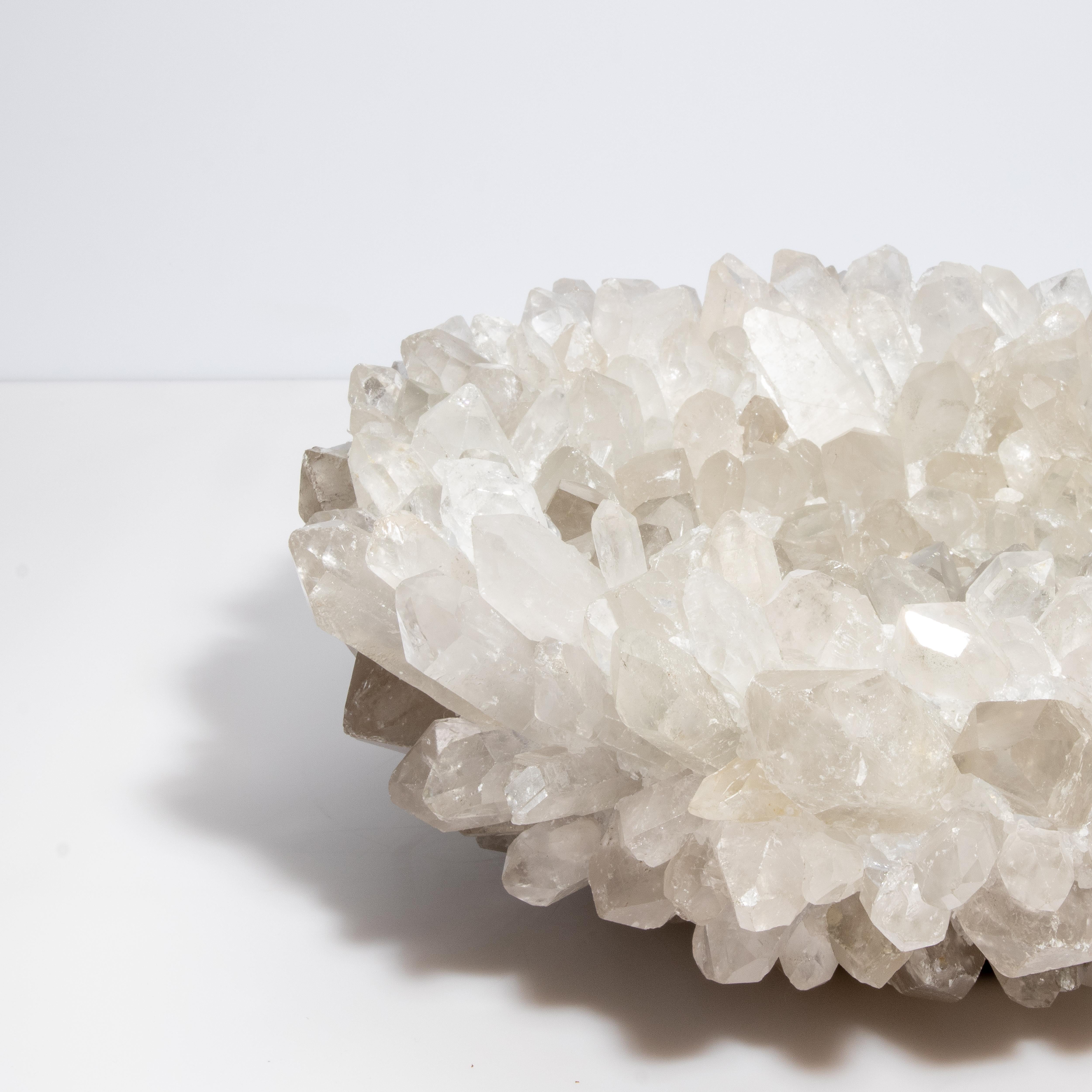 Inside-Out Large Bowl in Clear Quartz 1