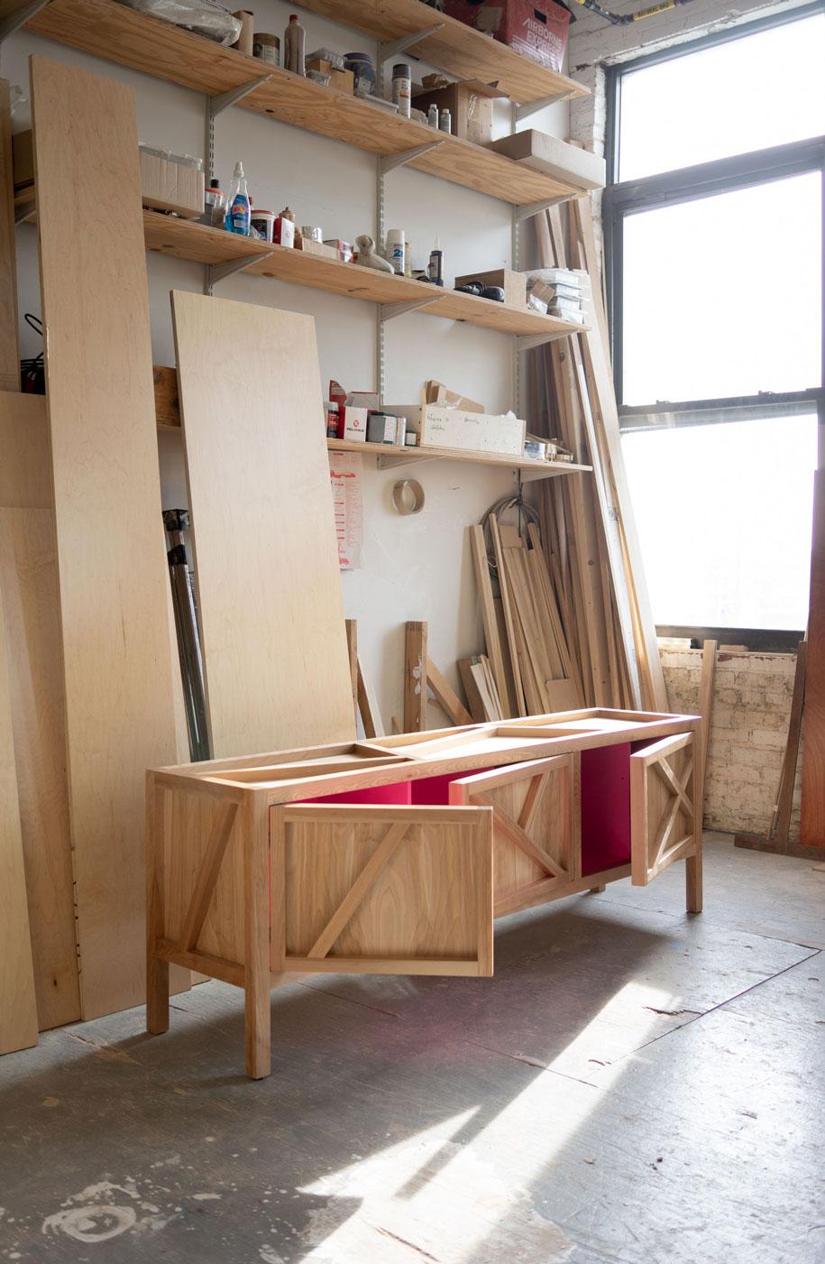 pink sideboard