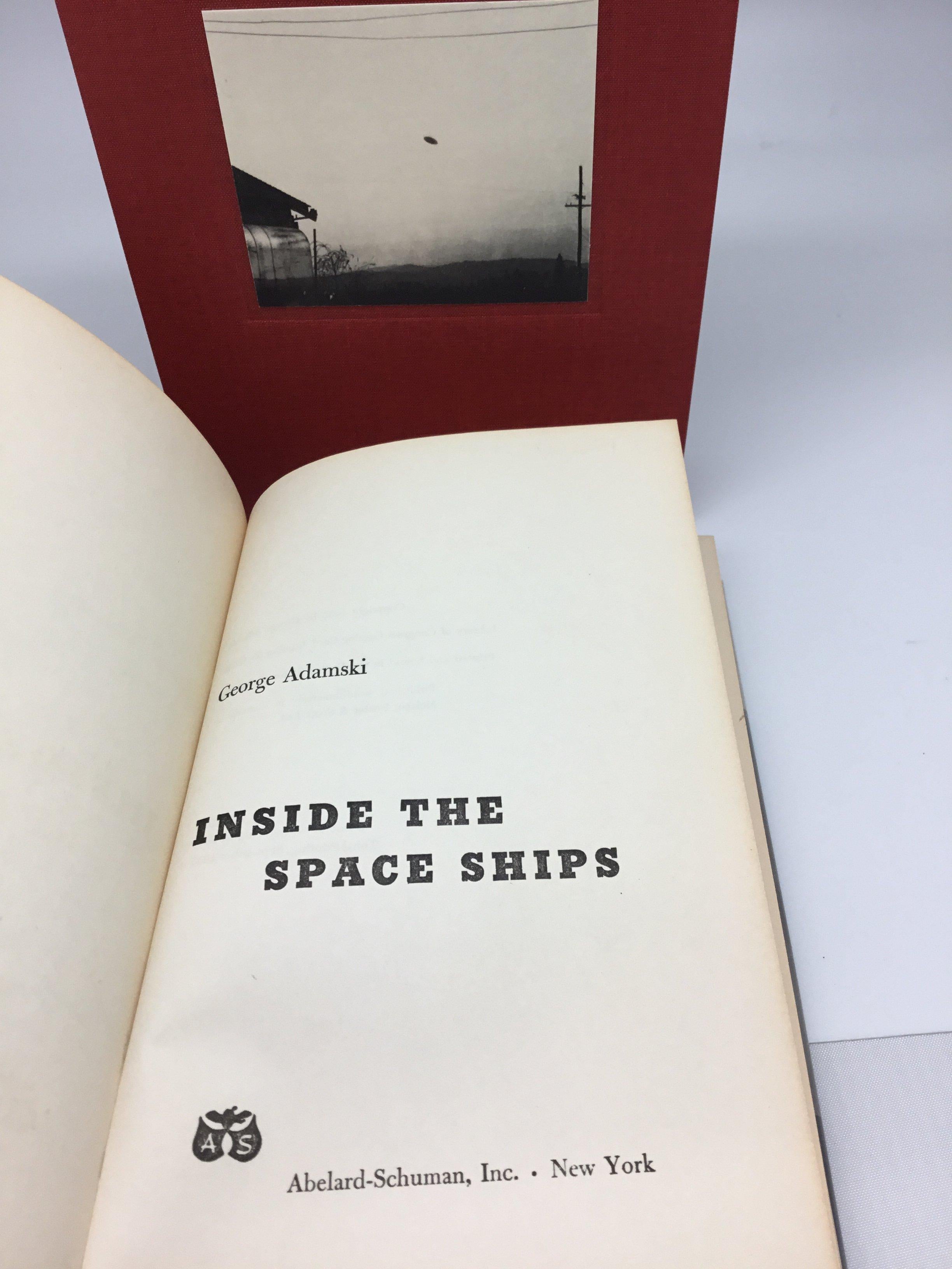 Inside the Space Ships, signiert von George Adamski, Erstausgabe, 1955 (amerikanisch) im Angebot