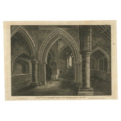 Inside View of Magdalen Chapel in the Cowgate in Edinburgh (Vue intérieure de la chapelle Magdalen) Écosse, 1790