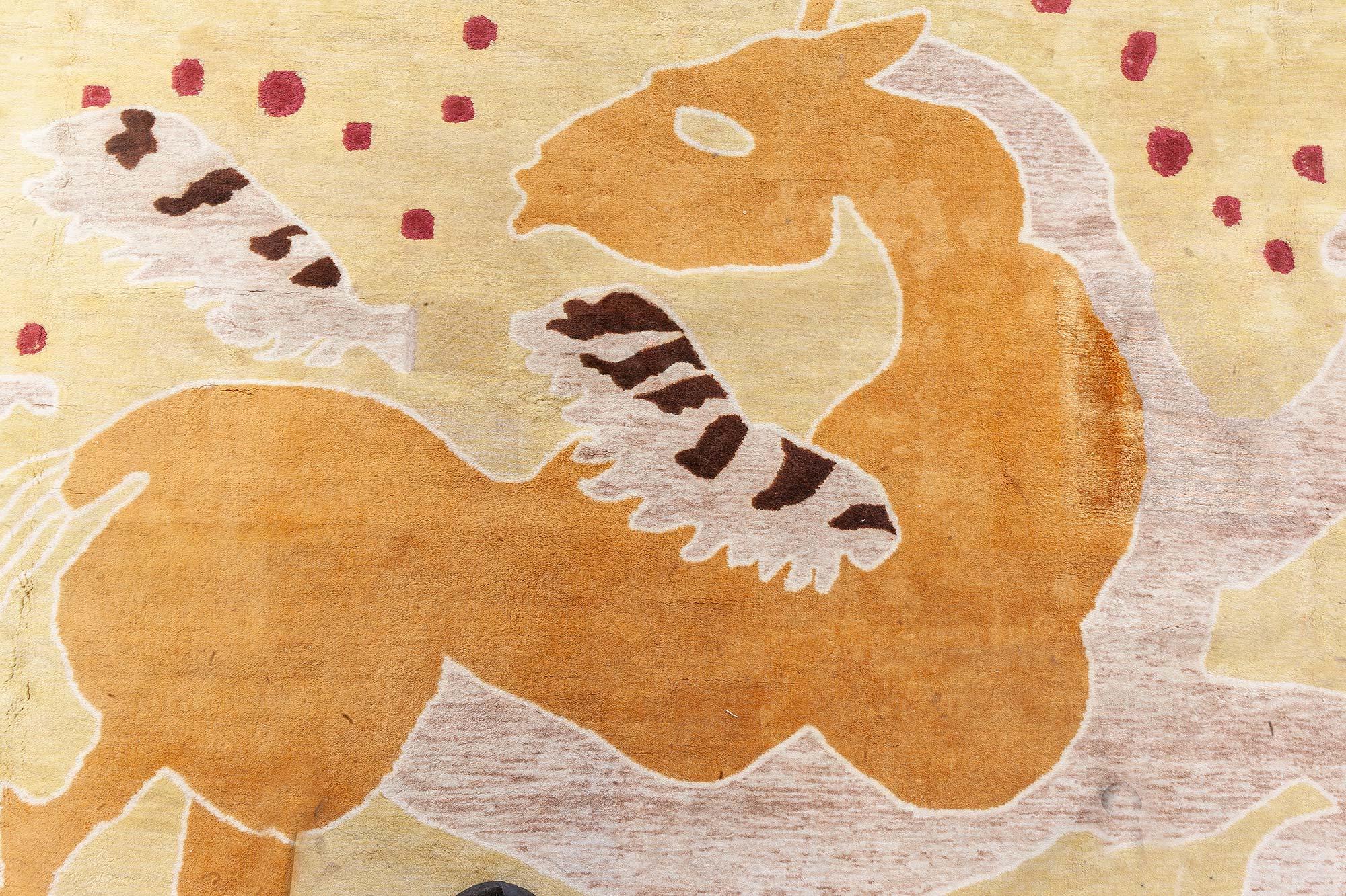 Inspirierter Seidenteppich im Art-déco-Design von Doris Leslie Blau (Art déco) im Angebot