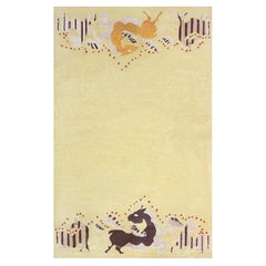 Inspired Art Deco Design Silk Rug by Doris Leslie Blau