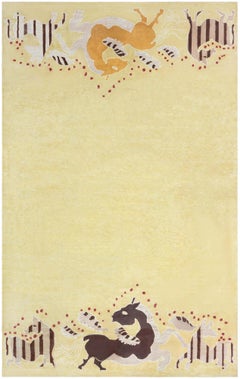 Inspired Art Deco Design Silk Rug by Doris Leslie Blau