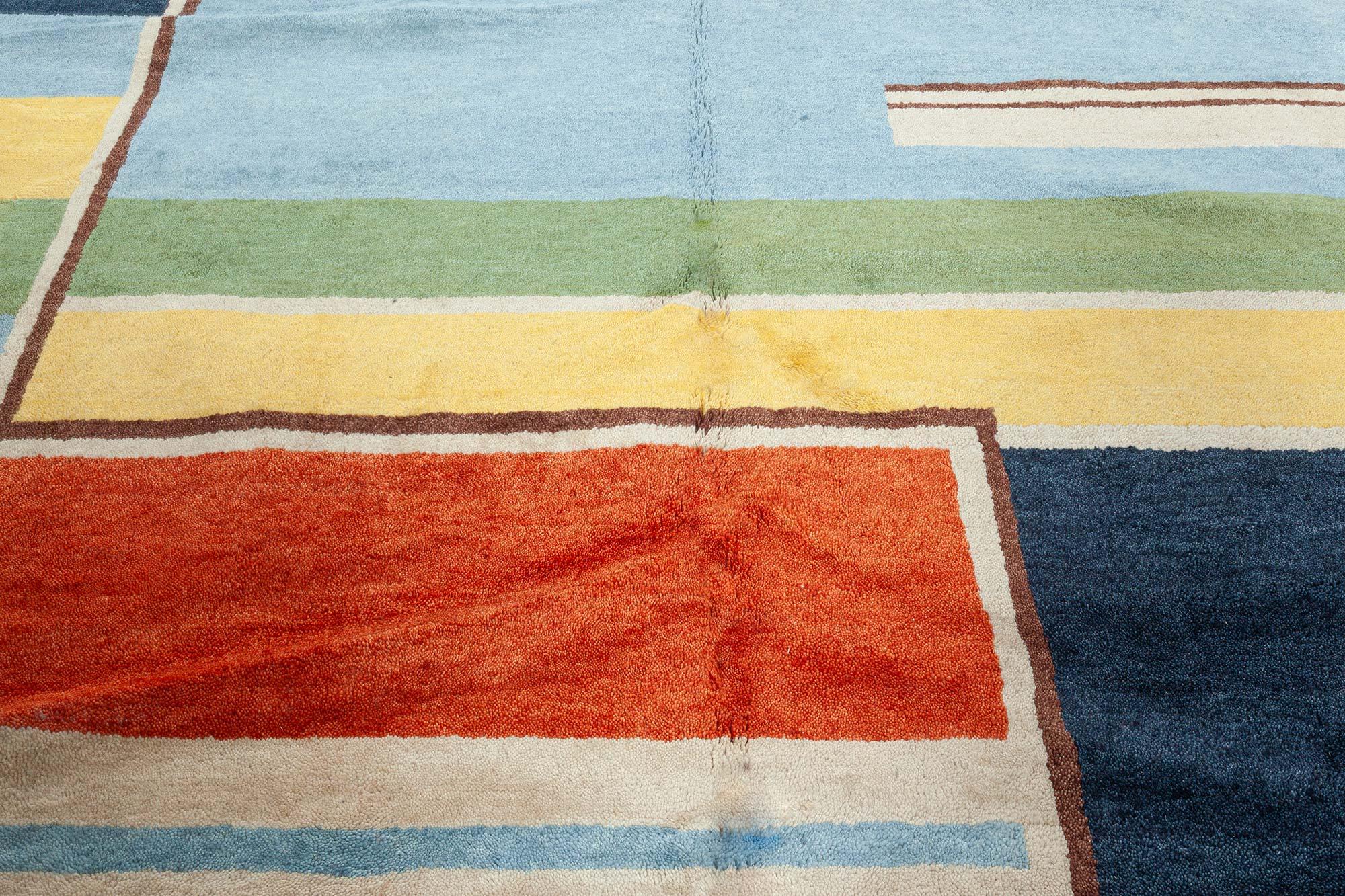 Moderner, inspirierter Deko-Teppich von Doris Leslie Blau (Europäisch) im Angebot