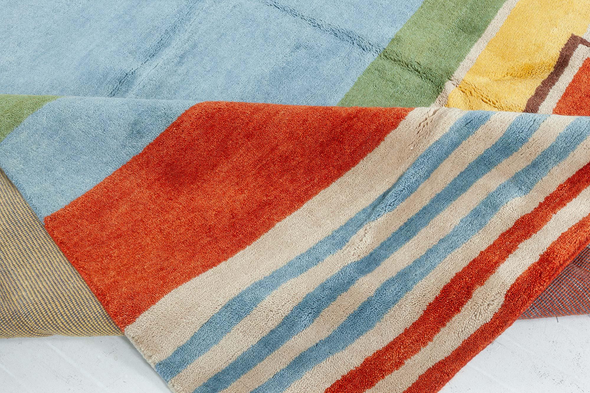 Moderner, inspirierter Deko-Teppich von Doris Leslie Blau (21. Jahrhundert und zeitgenössisch) im Angebot