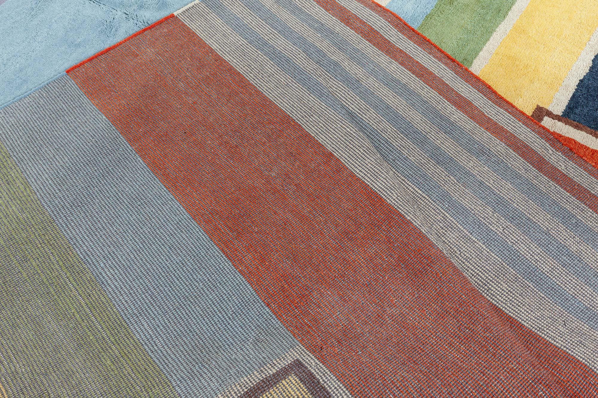 Moderner, inspirierter Deko-Teppich von Doris Leslie Blau im Angebot 1