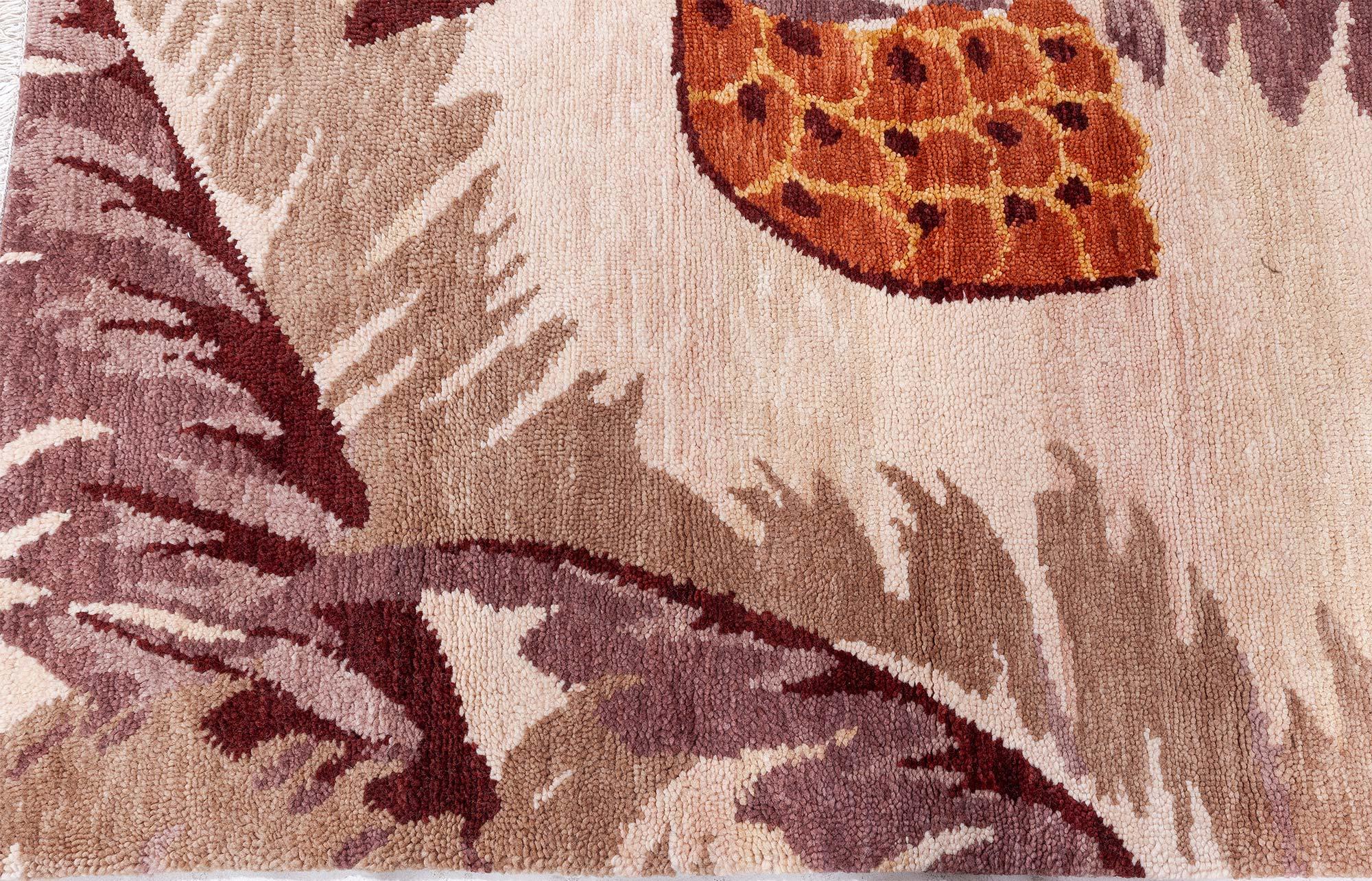 Hand-Knotted Modern Art Deco Inspired Rug by Doris Leslie Blau For Sale