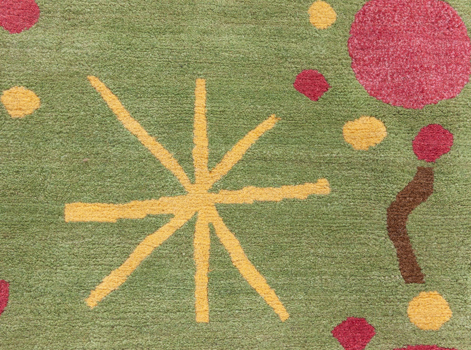 Inspirierter Deko-Teppich von Doris Leslie Blau (Indisch) im Angebot