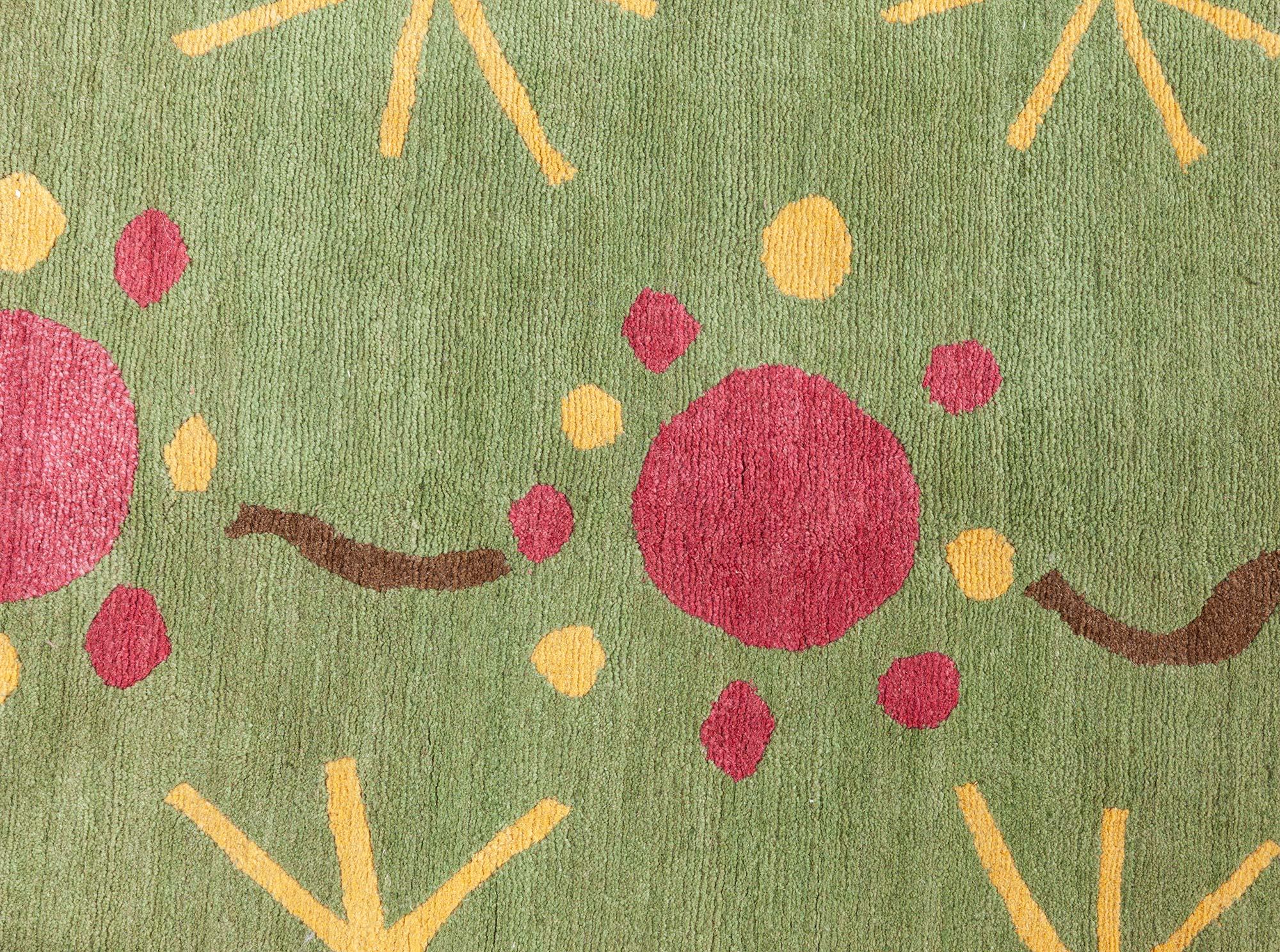 Inspirierter Deko-Teppich von Doris Leslie Blau (Wolle) im Angebot