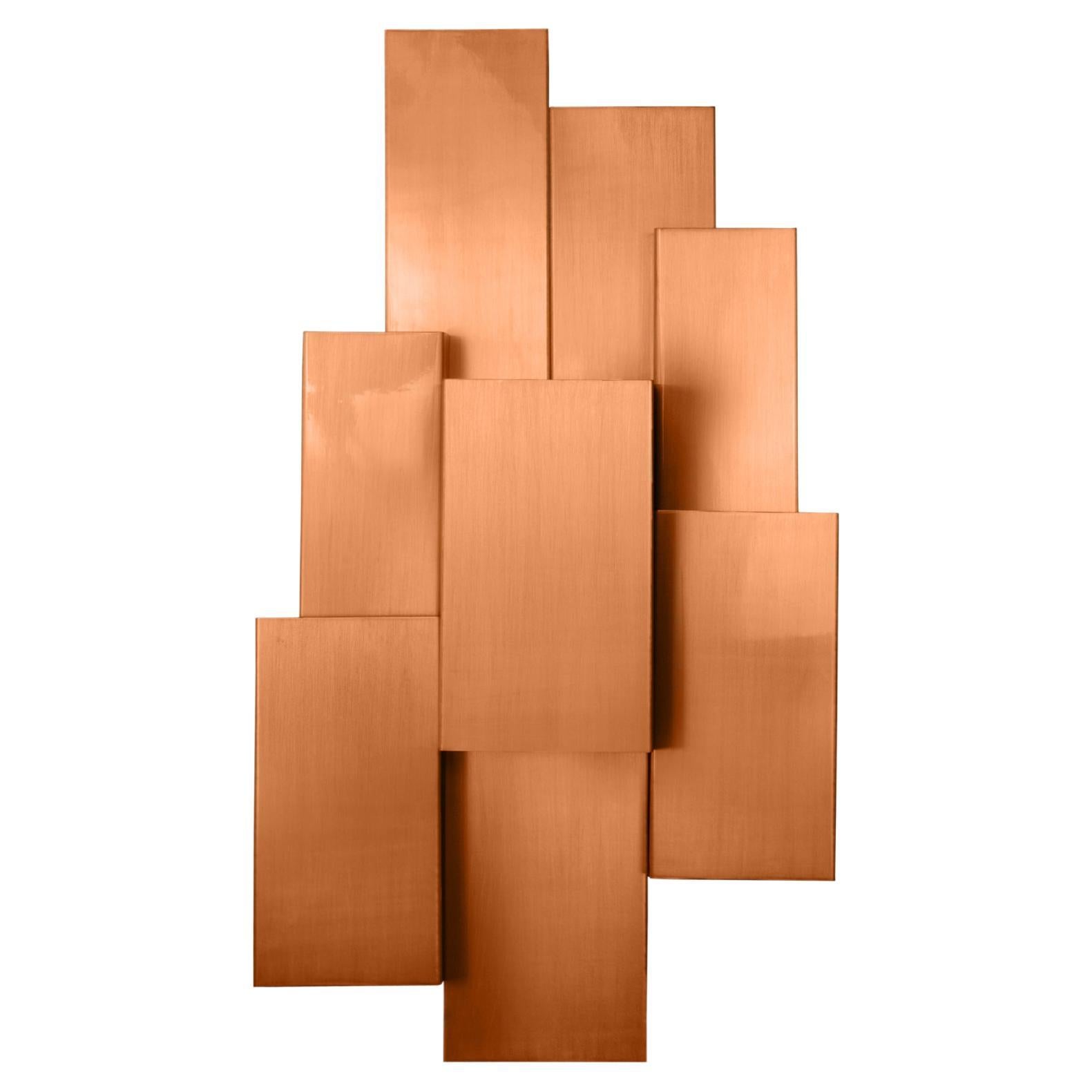 Inspiring Trees L Wall Lamp Brushed Copper, InsidherLand by Joana Santos Barbosa For Sale