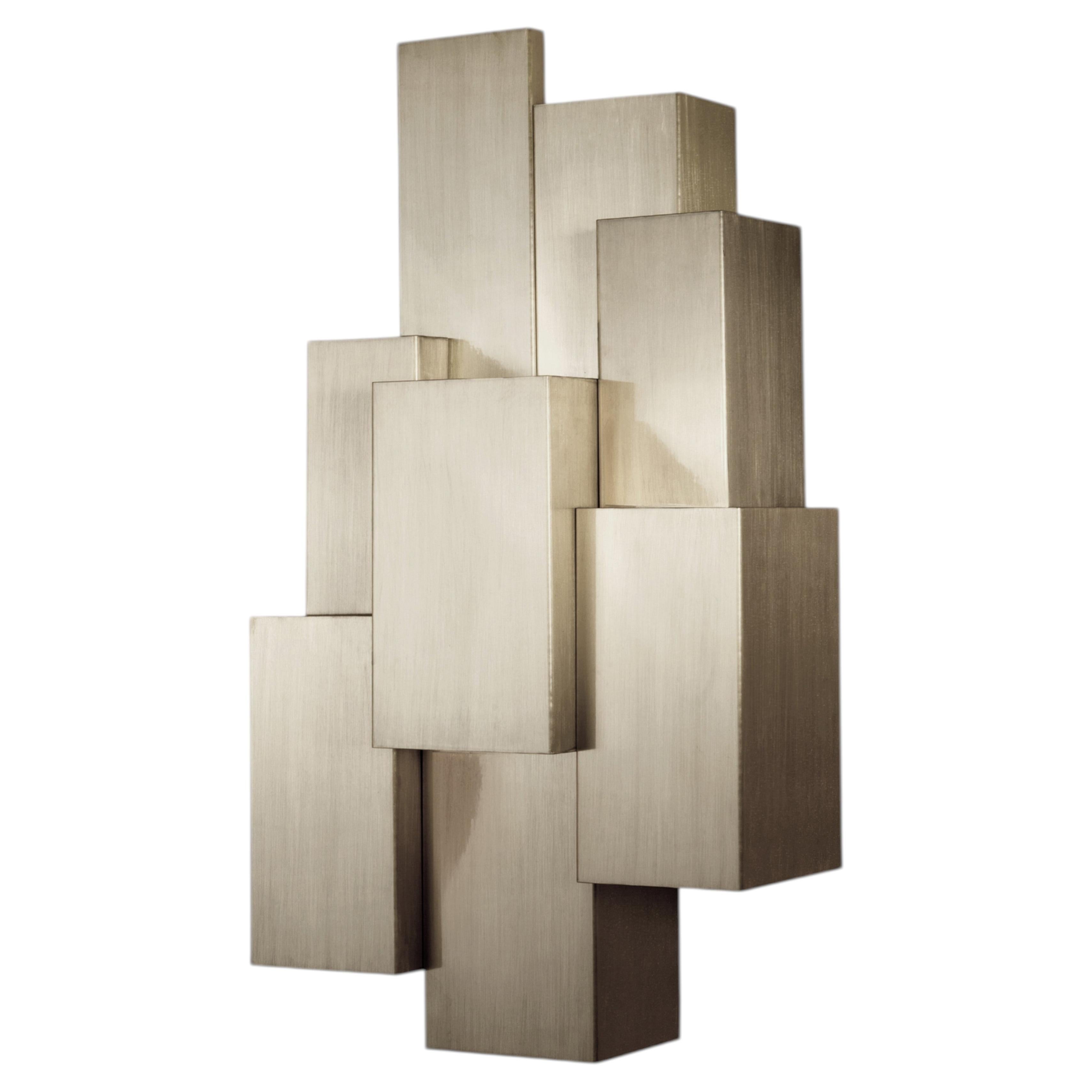 Nature inspired stainless steel, Inspiring Trees L wall lamp by InsidherLand