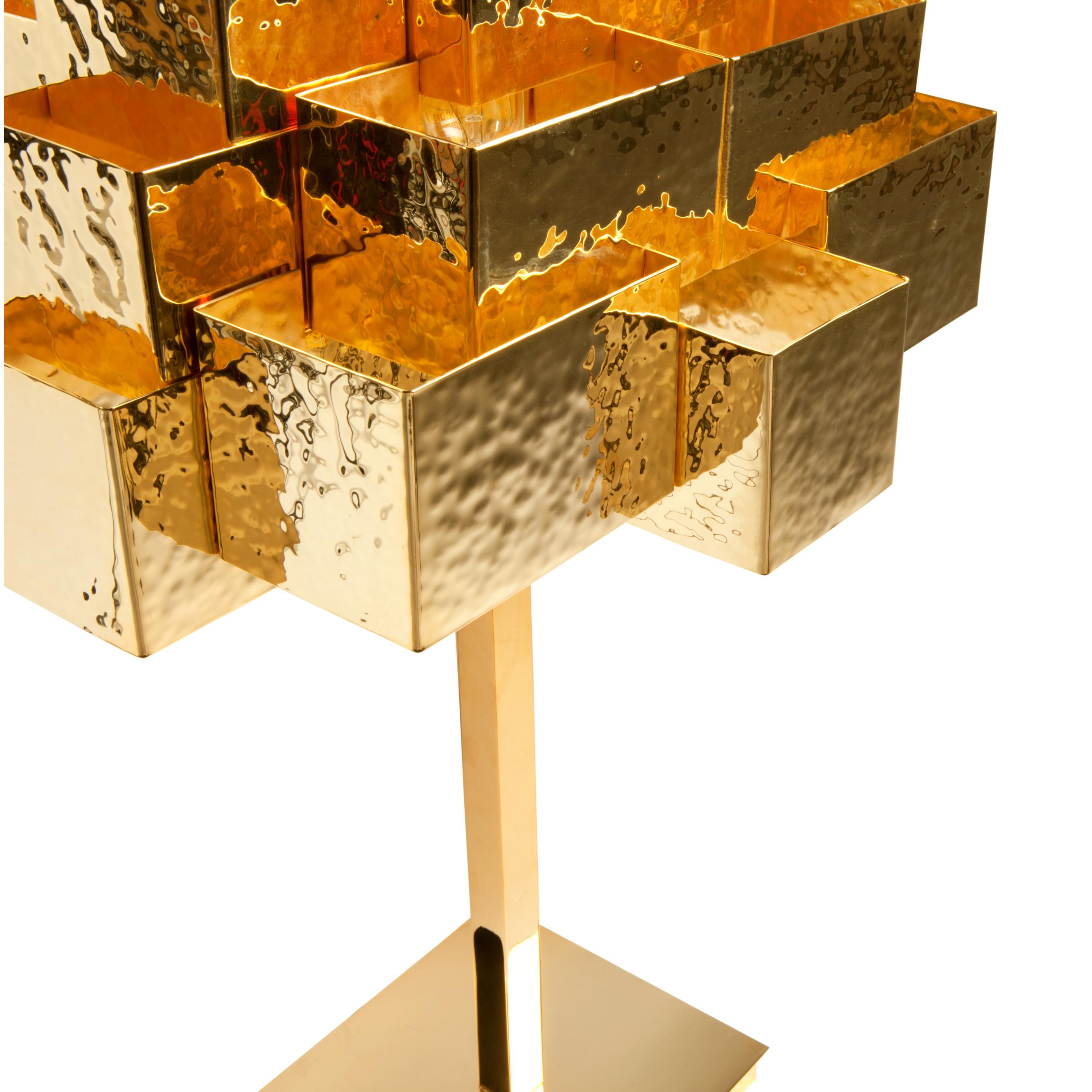 Modern Inspiring Trees Table Lamp, Golden Brass, InsidherLand by Joana Santos Barbosa For Sale