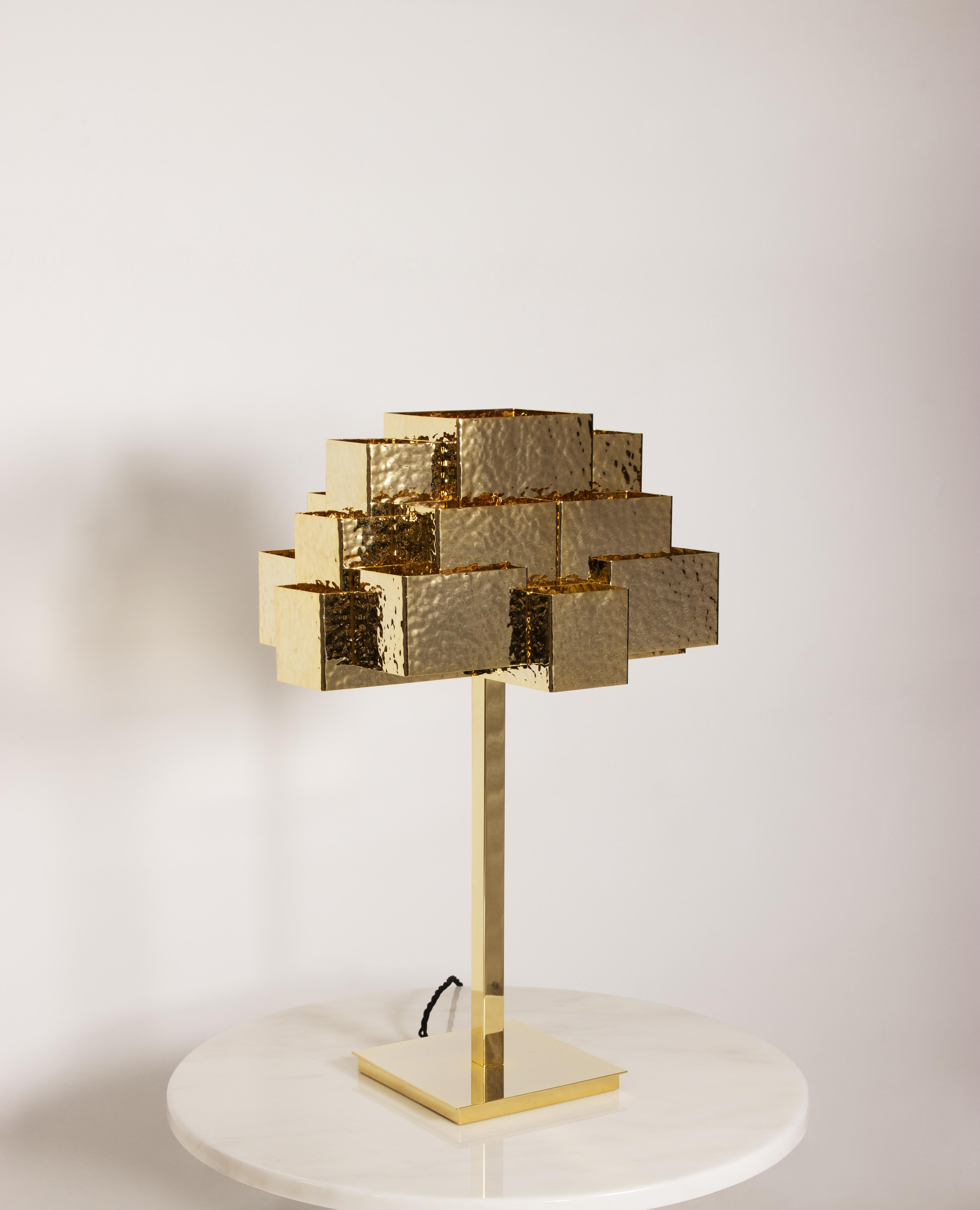 Inspiring Trees Table Lamp, Golden Brass, InsidherLand by Joana Santos Barbosa In New Condition For Sale In Maia, Porto