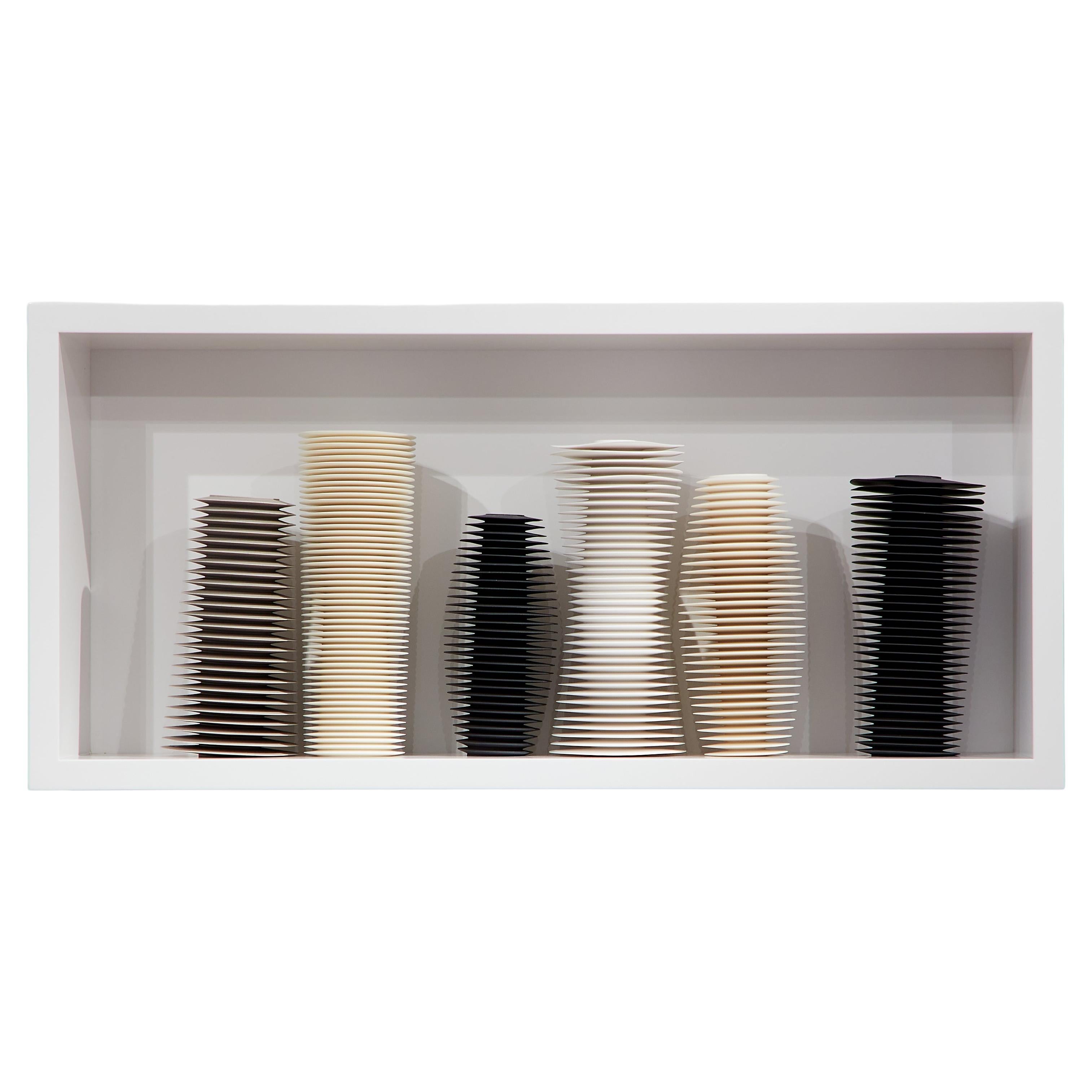 Installation 21.18, Six Piece Framed Ceramic Sculpture by Nicholas Lees For Sale