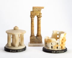 Antique Instant Roman Grand Tour Collection, Colosseum, Temples of Vesta and Vespasian 