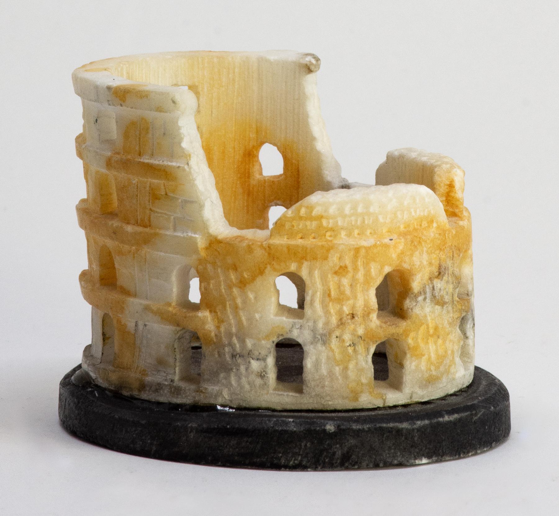Carved Instant Roman Grand Tour Collection, Colosseum, Temples of Vesta and Vespasian  For Sale