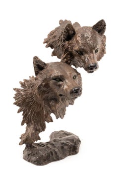 Sculpture en bronze « Instinct » de Mark Hopkins, 1998