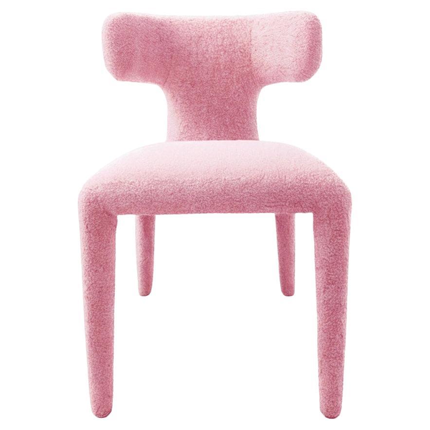 Instinto Dining Chair Pink Bouclé