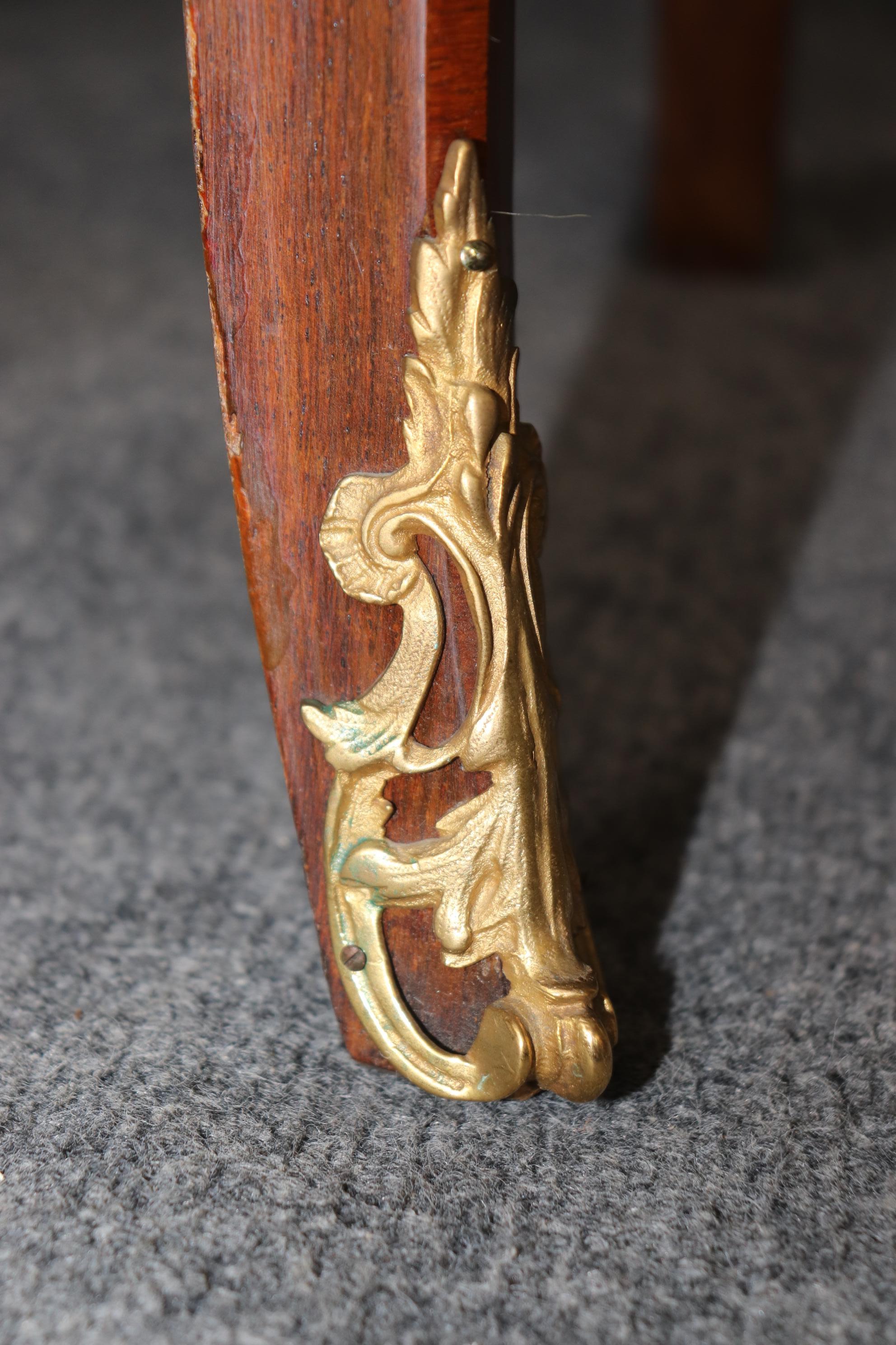 Instrumental Inlaid Kingwood and Satinwood Marble Top French Louis XV Commode For Sale 3