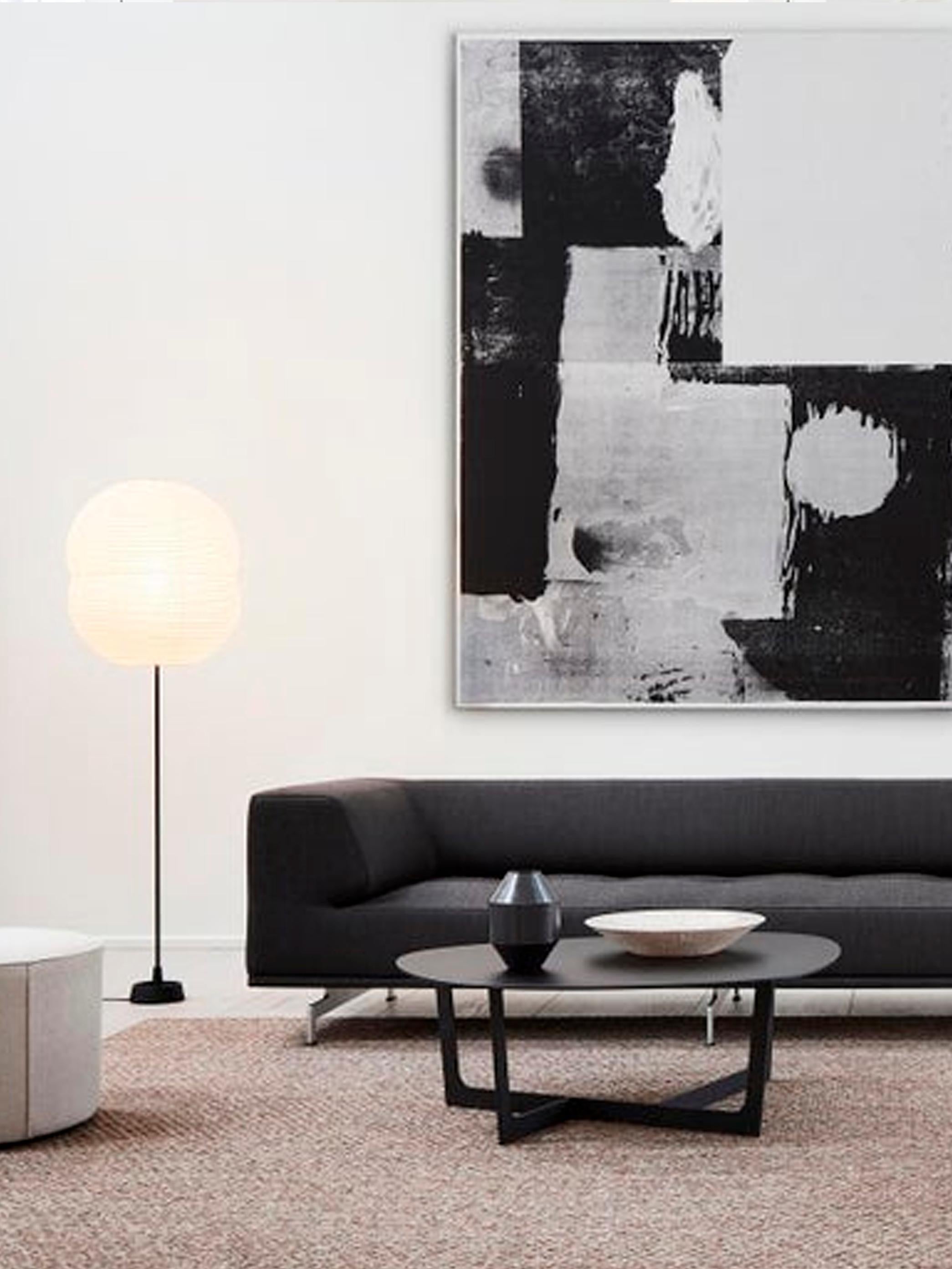 Aluminium Table basse Insula M5191 en aluminium, laquée noire texturée pour Fredericia en vente