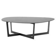 Couchtisch M5192 von Insula aus Aluminium, strukturiert und schwarz lackiert für Fredericia