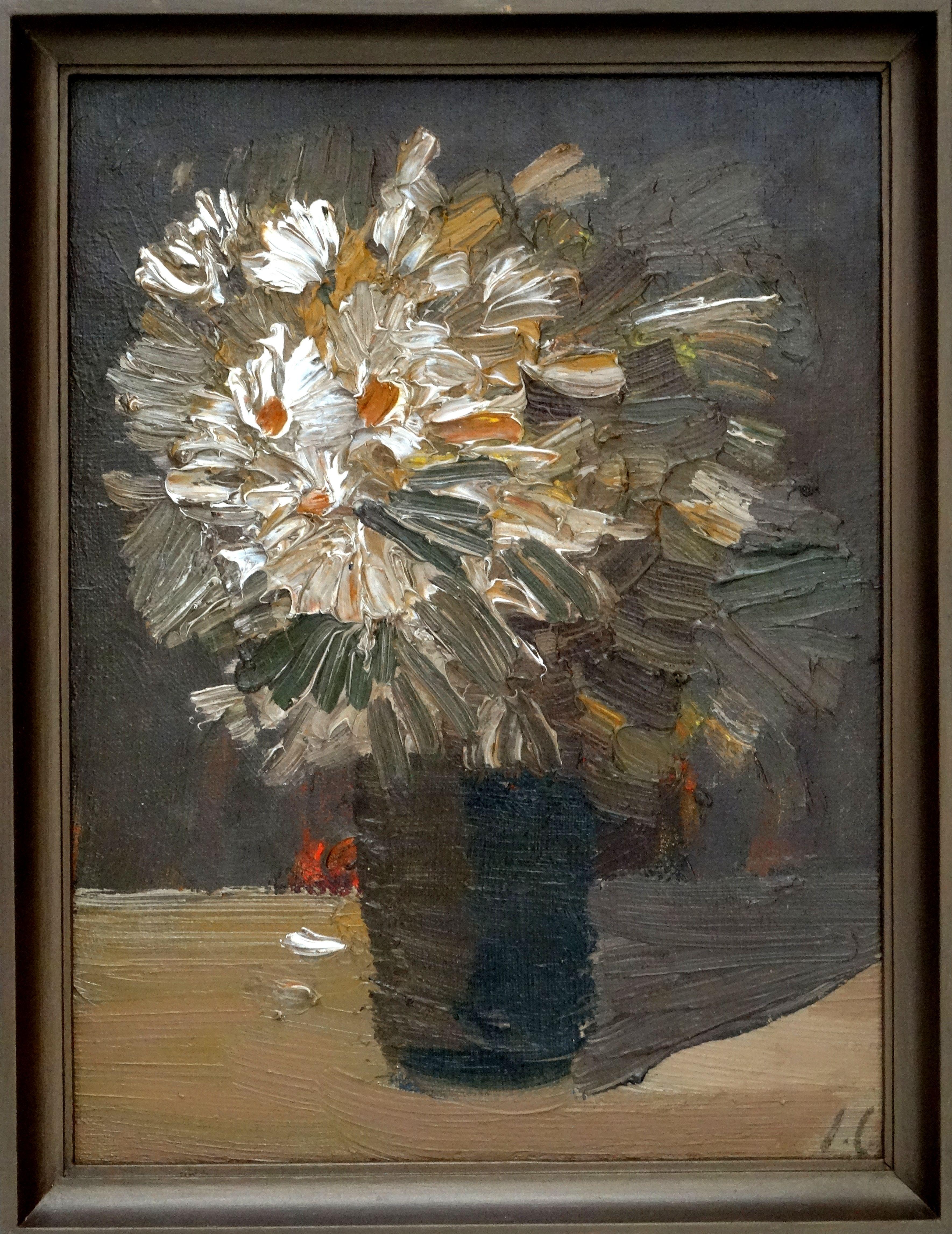 Composición floral. Lienzo, óleo, 40x30 cm - Painting de Inta Celmina