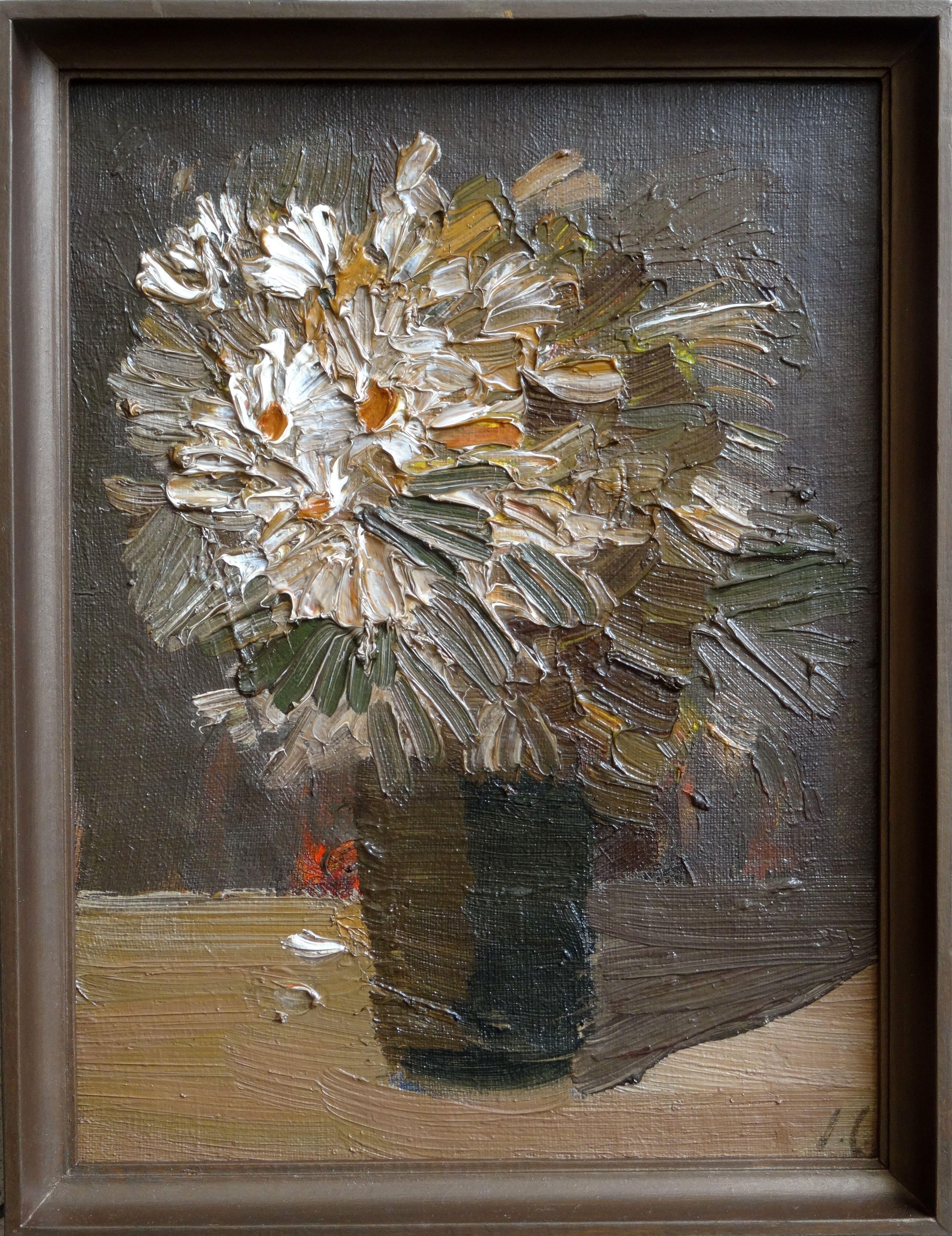 Interior Painting de Inta Celmina - Composición floral. Lienzo, óleo, 40x30 cm