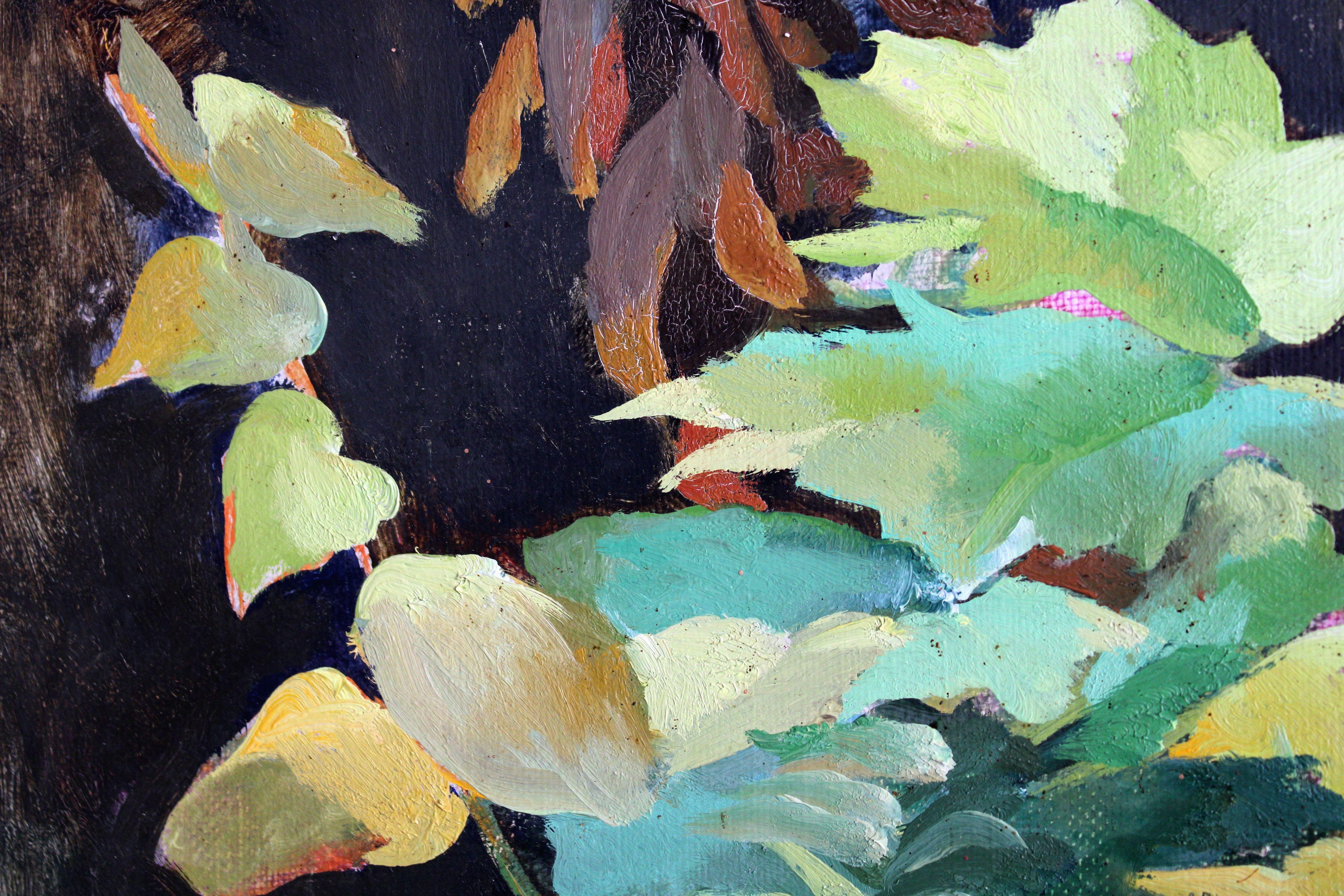 The leaves. 1978, canvas, oil, 65x60 cm 2