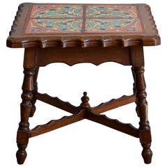 Intact Catalina Tile and Oak Side Table