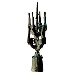 Abstrakte Vintage-Skulptur von Revolvers aus Gusseisen