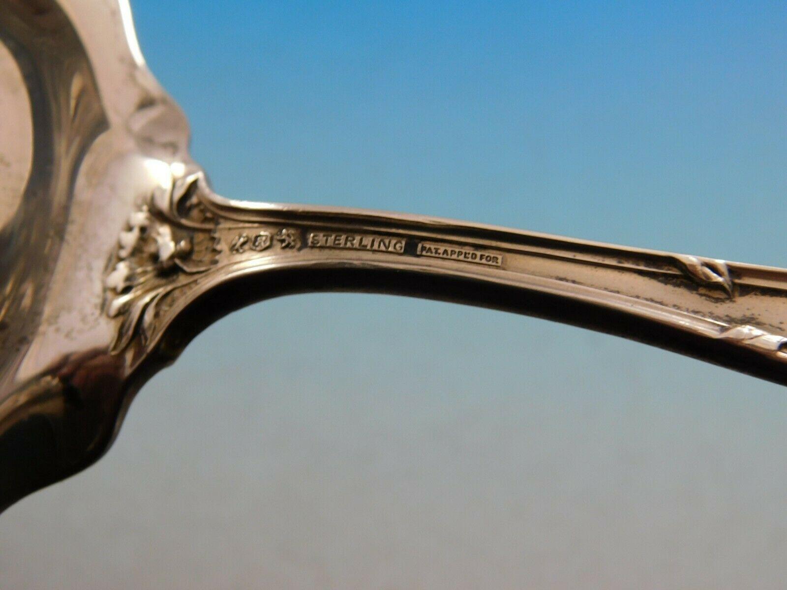 Pince à asperges en argent sterling percée Intaglio par Reed and Barton 1